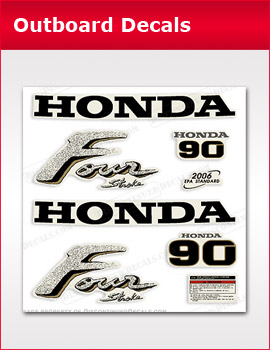 Honda Outboard Decals