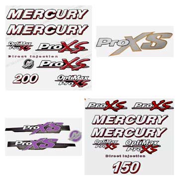 Mercury Pro XS Decals - 115 to 300 HP