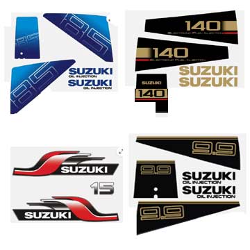 Suzuki DT Outboard Decals - 2.2 to 140 HP