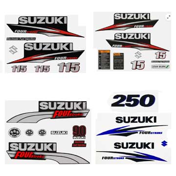 Suzuki Outboard Decals - 2.5 to 300 HP