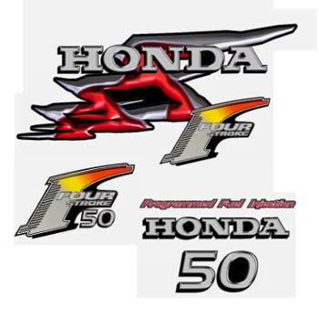 Custom Honda outboard 50 decals