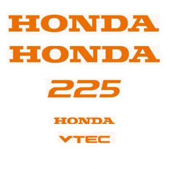 Custom Honda outboard 225 decals