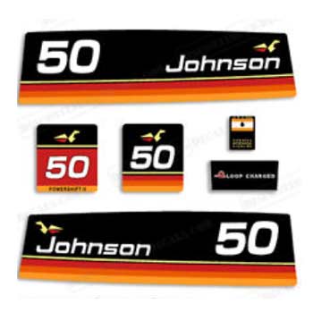 Johnson Outboard 50 decals