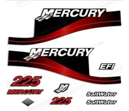 Mercury outboard 115 EFI decals