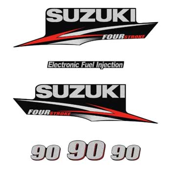 Suzuki Outboard 90 decals