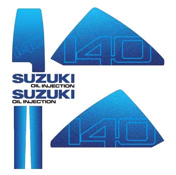 Suzuki Outboard DT 140 decals