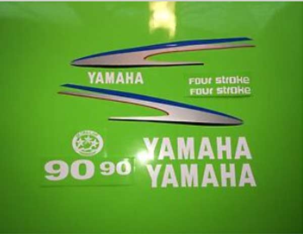 Yamaha F90 outboard decals