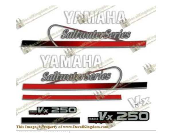 Yamaha Saltwater Series decals